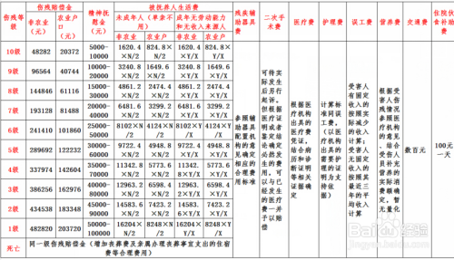 最新头部十级伤残鉴定标准详解