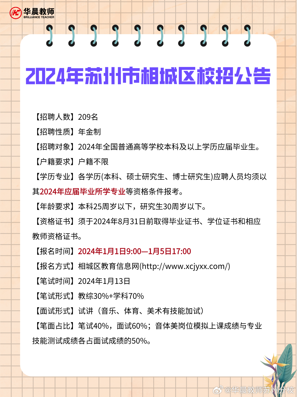 苏州最新招聘信息汇总